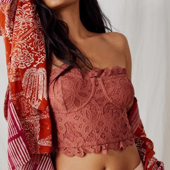 Free People Other - NWT Free People Adella Corset Bra / Copper